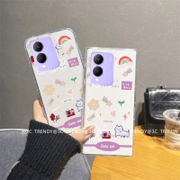 Phone Case เคส VIVO Y17s เคสกระต่ายน่ารักการ์ตูนน้ำหนักเบาเป็นพิเศษซิลิโคนนิ่มใสด้านหลัง VIVOY17s 2023