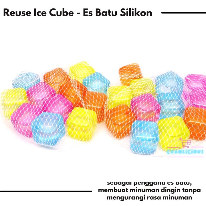 Es Batu Silicon Es Batu Plastik Reuse Ice Cube Lazada Indonesia