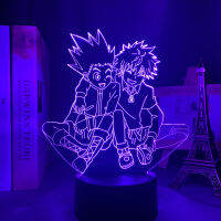 Anime Acrylic 3d Lamp Hunter X Hunter Killua and Gon for Bedroom Decor Nightlight Birthday Gift Led Night Light Manga Hxh Killua