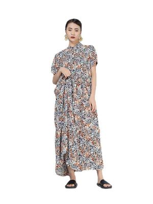 XITAO Dress  Casual Loose Women Print Dress