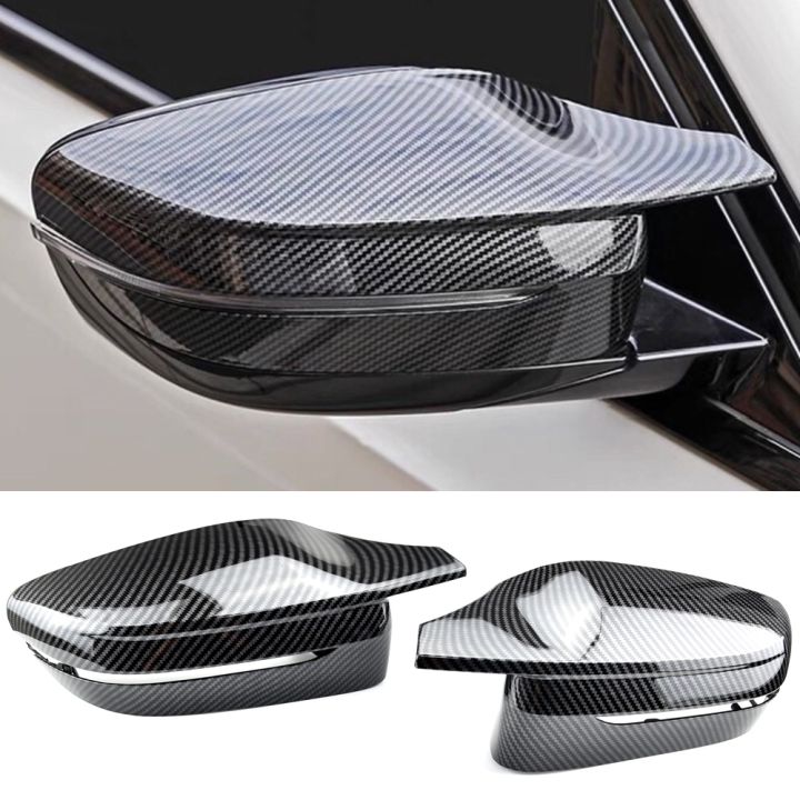 2p-bright-black-side-wing-rearview-mirror-cover-caps-for-bmw-3-series-g20-g21-g28-320d-330e-330i-340i-2019-2022-m4-style-lhd-rhd