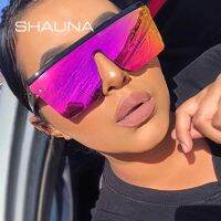 [LWF HOT]▼❀ SHAUNA Flat Top Classic Square Sunglasses Woman Brand Designer Purple Mirror Coating Shades UV400