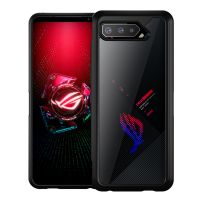 Newest Case For ASUS ROG Phone 5 Soft TPU Frame+ Hard PC Back Case Clear Cover Shockproof Transparent Cover For ROG Phone5 Funda