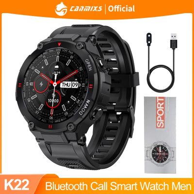 ZZOOI CanMixs K22 Smart Watch Men Bluetooth Call Sport Smartwatch Men Outdoor Music Play Fitness Tracker Heart Rate Custom Dial