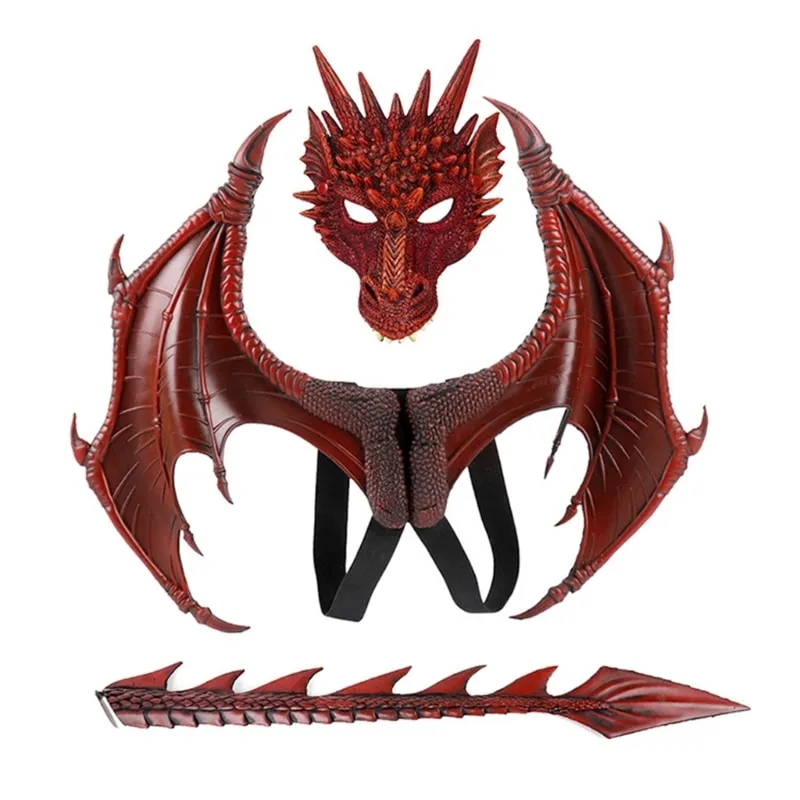 Dragon Mask Wing And Tail Kids Costume Kid Cosplay Wedding Party ...