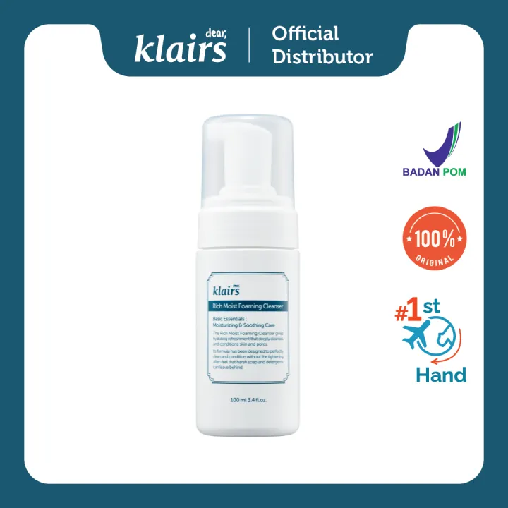 Klairs Rich moist Foaming Cleanser.