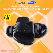 Dép phòng sạch chống tĩnh điện ESD SafeMall đen siêu nhẹ