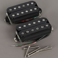 【LZ】♣✼  Fleor conjunto de alnico 2 humbucker bobina dupla captador guitarra elétrica pescoço   ponte guitarra preta parte