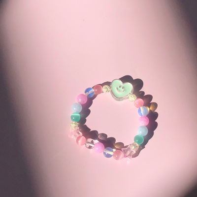 LETSGETAWAY - Lucky Stone Bracelet (Preorder 7 days) *ไม่ต้องเผื่อไซส์นะคะ* / กำไลข้อมือหินมงคล สุดน่ารัก รุ่น Grapy Goops (สินค้าจัดส่งหลังสั่งซื้อ 7 วัน ทำการ)