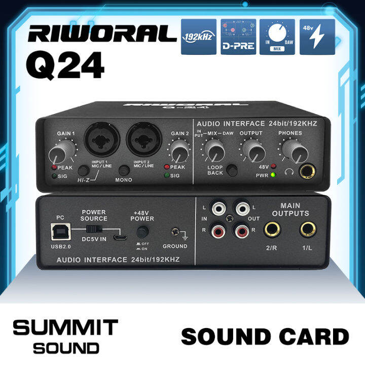 SUMMIT AUDIO RIWORAL Q24 Sound card Professional audio system Stereo