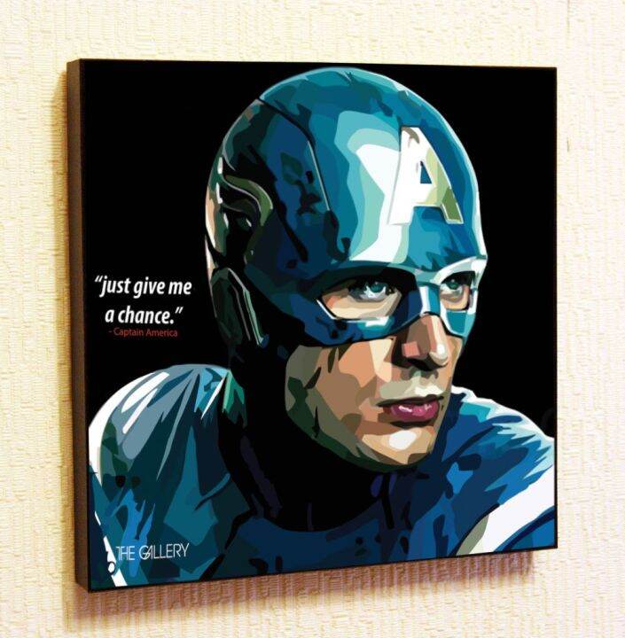 Captain Super Hero Motivational Quotes Wall Decals Pop Art Gifts