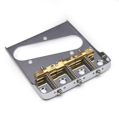 Dual Load Guitar Bridge with Cut-down Sides w/Compensated Brass Saddles for TL Guitar