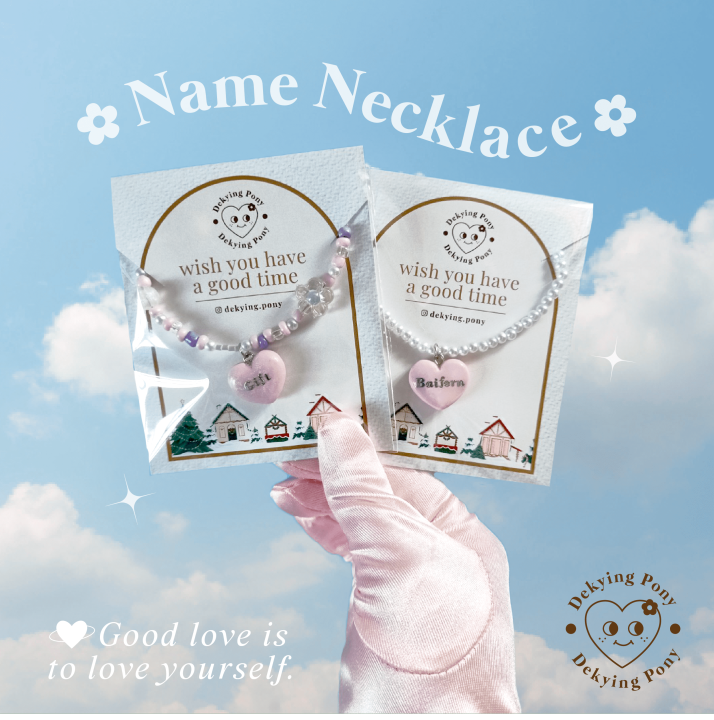 สร้อยชื่อ-custom-name-สร้อยดินปั้น-สร้อยหัวใจ-necklace-clay-รุ่น-love-nacklace