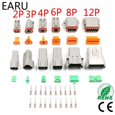 1 set Deutsch DT connector DT06-2S/DT04-2P 2P 3P 4P 6P 8P waterproof electrical connector for car motor truck with pins 22-16AWG Watering Systems Gard
