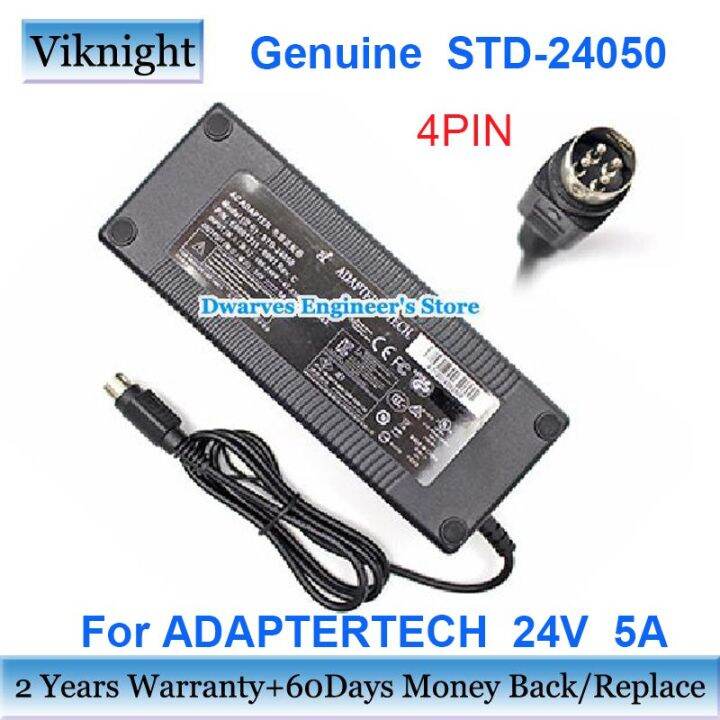 Genuine STD24050 24V 5A AC Adapter Power Supply 120W for ADAPTER TECH