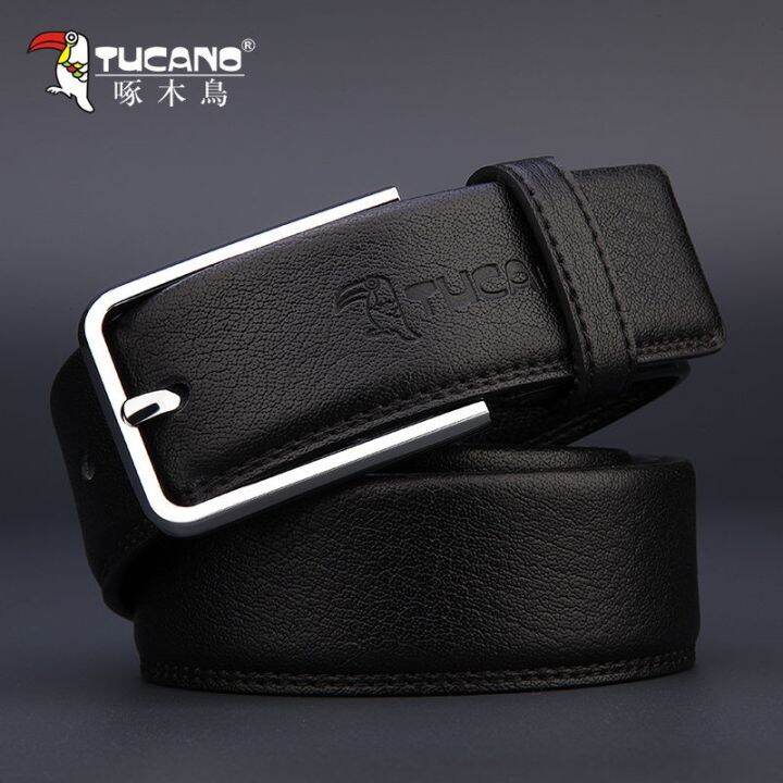 woodpecker-belt-leather-needle-male-buckle-belt-authentic-joker-leisure-han-edition-belt-cowhide-youth-fashion-tide