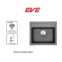 EVE อ่างล้างจาน รุ่น PATIA 570/500 GREY