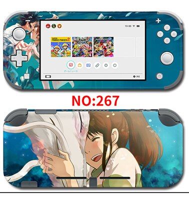 Spirited Away อนิเมะป้องกันสกินสติกเกอร์สำหรับ Nintendo Switch Lite Protector สติกเกอร์ปิดรูปลอก Lite