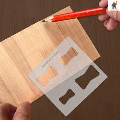 Bow Tie Board Splicing แม่แบบปกปิดข้อบกพร่องงานไม้ Board Scribing Joint เครื่องมือป้องกัน Crack Deepening ตกแต่ง Professional อุปกรณ์เสริม