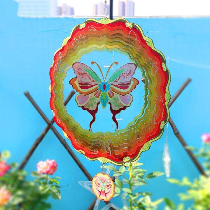 1-pcs-3d-rotating-wind-chime-color-pendant-butterfly-wind-chimes-outdoor-hanging-decoration-metal