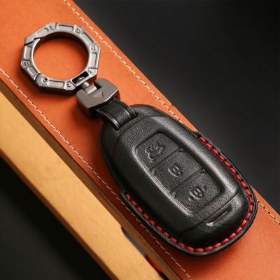 3 5 Button Car Key Cover Leather Case Shell for Hyundai Elantra I20 I30 IX35 IX25 Grandeur Accent Solaris Sonata Palisade