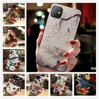 ✌✠☋ 3D Relief Phone Case For vivo Y72 5G case Floral Silicon Cover for vivo Y53S V21e Y52 2021 V21 Case vivoY72 5G Cases Fundas