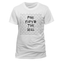 สีขาวชมพู Floyd The Wall Rock เสื้อยืดชาย/หญิง