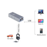 Haafee เครื่องขยายเสียงหูฟังแบบพกพา DA01 USB AK4493SEQ DAC ศัพท์ AMP รองรับ32bit 768kHz d. SSD512มินิแอมป์4.4สมดุล
