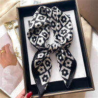 HotLuxury ยี่ห้อ Neckerchief ผ้าไหมผ้าพันคอผู้หญิงออกแบบผมวงซาติน Square Headscarf ริบบิ้น Lady Wrist Hand Wrap Shawl