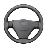 Hand-stitched Black PU Artificial Leather Car Steering Wheel Cover for Hyundai Getz (Facelift) 2005-2011 Accent 2006 2007-2011