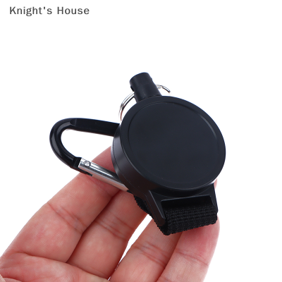 Knights House พวงกุญแจห้อยกุญแจสีดำแบบสปอร์ตพับเก็บได้พวงกุญแจเชือกยืดหยุ่นได้สำหรับโยโย่ใส่บัตรเล่นสกีป้องกันการโจรกรรมและง่ายต่อการดึง