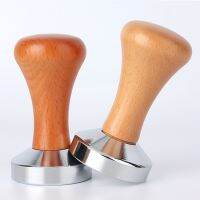 [hot]∏  Wood Handle Flat Espresso Tamper Barista Tools Coffeeware WY71807