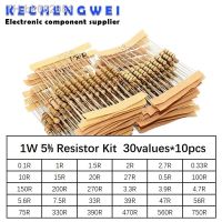 ♨ 300pcs Resistor Kit 1W 5 30values X 10pcs Carbon Film Resistance 0.1-750 ohm Set