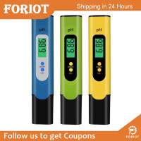 Foriot Foriot เครื่องวัดค่า PH สำหรับปากกาดิจิทัลเครื่องทดสอบค่าพีเอชน้ำไฮโดรโปนิกส์ความแม่นยำสูงช่วงการวัดค่า PH 0-14สำหรับสระว่ายน้ำและตู้ปลา