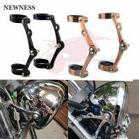 Motorcycle Headlight Bracket Mount Clamp 39-41mm Fork Tube Holder Black For Harley Cafe Racer Chopper Bobber Universal