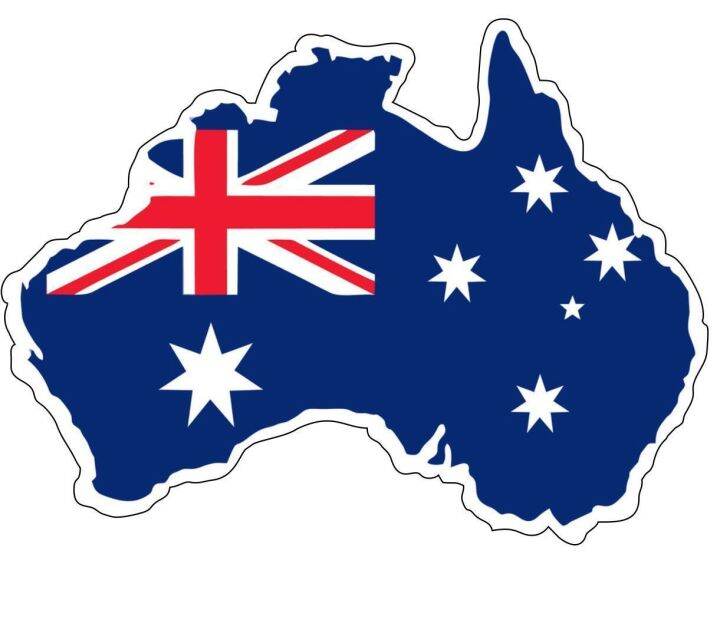 Sticker Decal Vinyl Car Australian Australia Map Flag | Lazada PH