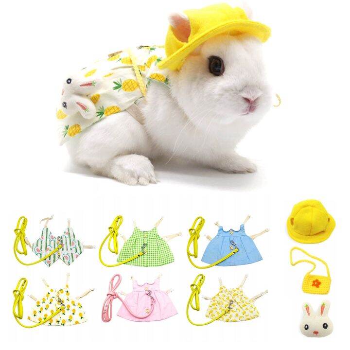 FUYEKN Walking Rabbit Dresses Kitten Clothes Small Animal Clothing Suit