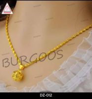 สร้อยคอทอง  HIALAMA    พร้อมจี้สร้อยคอระย้า ชุบ  24K GOLD NECKLACE  ยาว 18 นิ้ว  พร้อมส่งในไทย