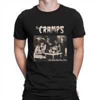 70S Underground Psychedelic Punk Band MenS T Shirt The Cramps Creative Sleeve Crewneck T-Shirt Pure Cotton Party Clothes