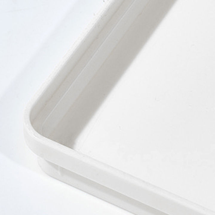 ฟิกเกอร์ชั้นวางกล่องใสเก็บของชั้นวางของในห้องน้ำบันไดแบบผ้าคลุมกันฝุ่นสำหรับห้องนอนห้องนั่งเล่นสีขาว-easybuy88