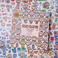 สติ๊กเกอร์ไดคัท Cute girls 100 แผ่น/กล่อง