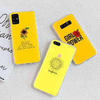 อ่อนนุ่ม ซิลิโคน เคสโทรศัพท์ หรับ iPhone XR 7 6s 6 11 5s XS 5 8 SE Max Plus X Pro ปก โปร่งใส TPU To-185 Sunflower