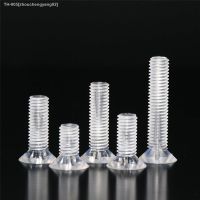 ♈✇✇ 20pcs M2 M2.5 M3 M4 M5 M6 M8 M10 DIN965 phillips transparent screws nylon PC countersunk head flat head cross acrylic screw