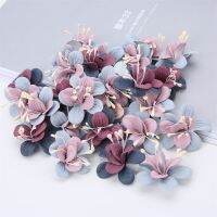 【LZ】❏  Flores de seda artificiais para DIY Fake Flower Head Wedding Party Decoration Grinalda Floral Scrapbook Craft Acessórios 4cm 10 PCs 20PCs