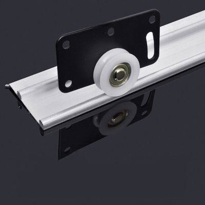 ✇✺○ Sliding Door Rollers Home Solid Wood Wardrobe Cupboard Sliding Door Guide Door Pulley Supporting Matching Hardware Accessories