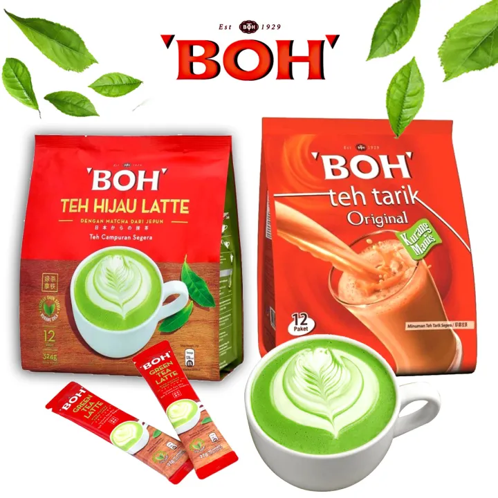[BOH Tea] Instant 3IN1 Instant Tea / Original Less Sugar / Green Tea