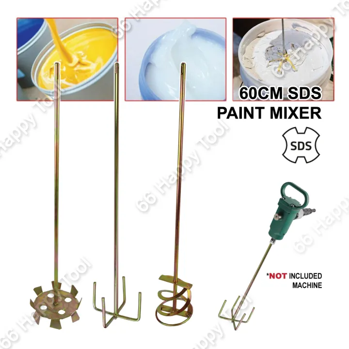 SDS Paint Mixer 60cm Cement Mixer 24" Heavy Duty Mixer Paddle 3 Type