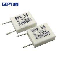 ☃∋ 10pcs BPR56 5W 0.1 0.15 0.22 0.25 0.33 0.5 ohm Non-inductive Ceramic Cement Resistor 0.1R 0.15R 0.22R 0.25R 0.33R 0.5R Gepyun