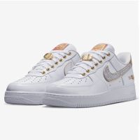 ไนกี้ Air Force 1 Low NOLA White Metallic Silver Gold [ รหัส DZ5425-100 ] สินค้ามีจำนวนจำกัด ของแท้ 100% ป้ายไทย ราคาถูกสุด