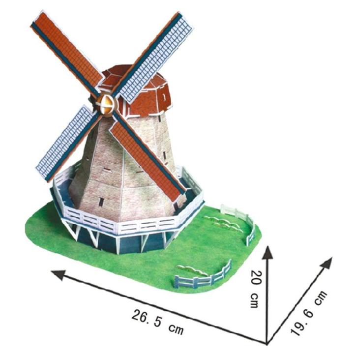 3d-puzzle-กังหันลม-ประเทศฮอลแลนด์